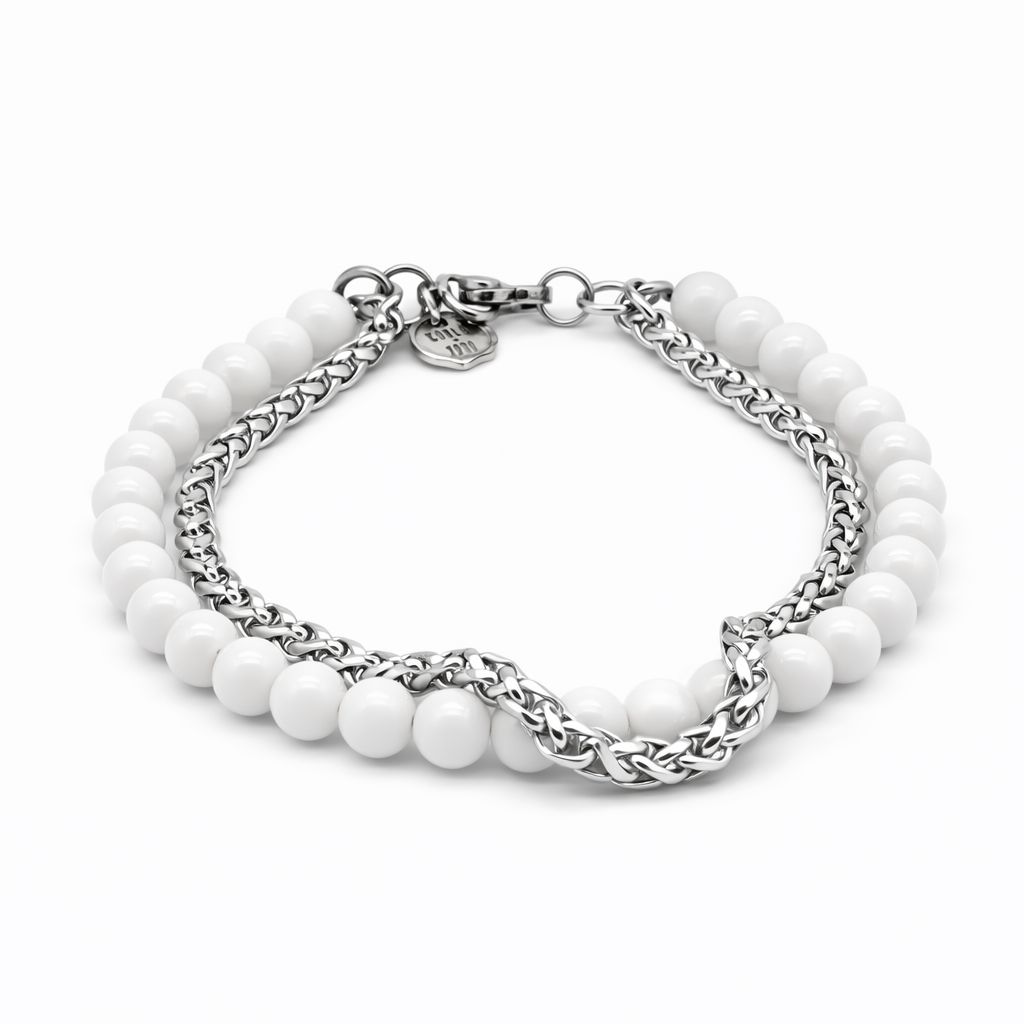 BRACCIALE AGATA BIANCA